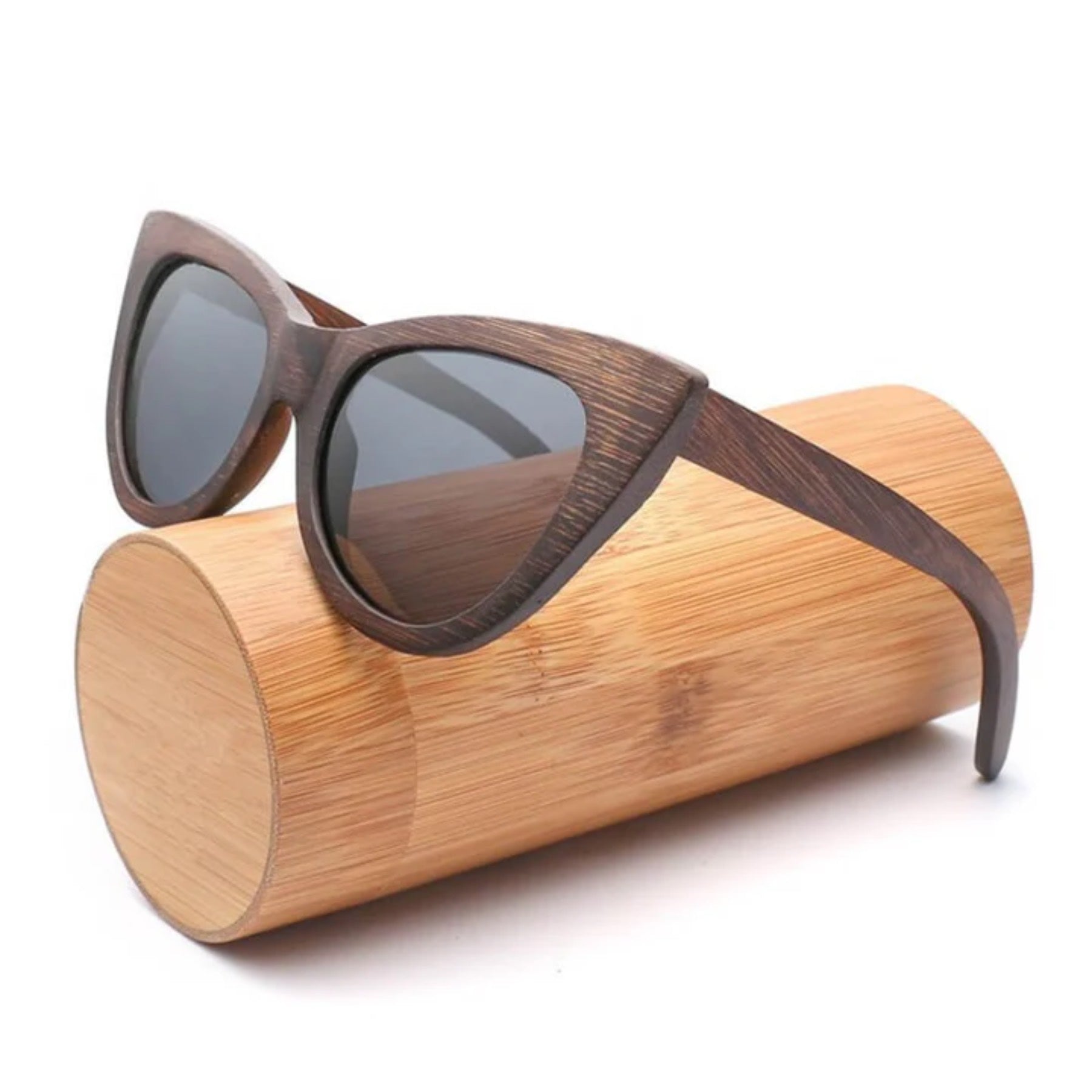 Lentes de madera de bambú