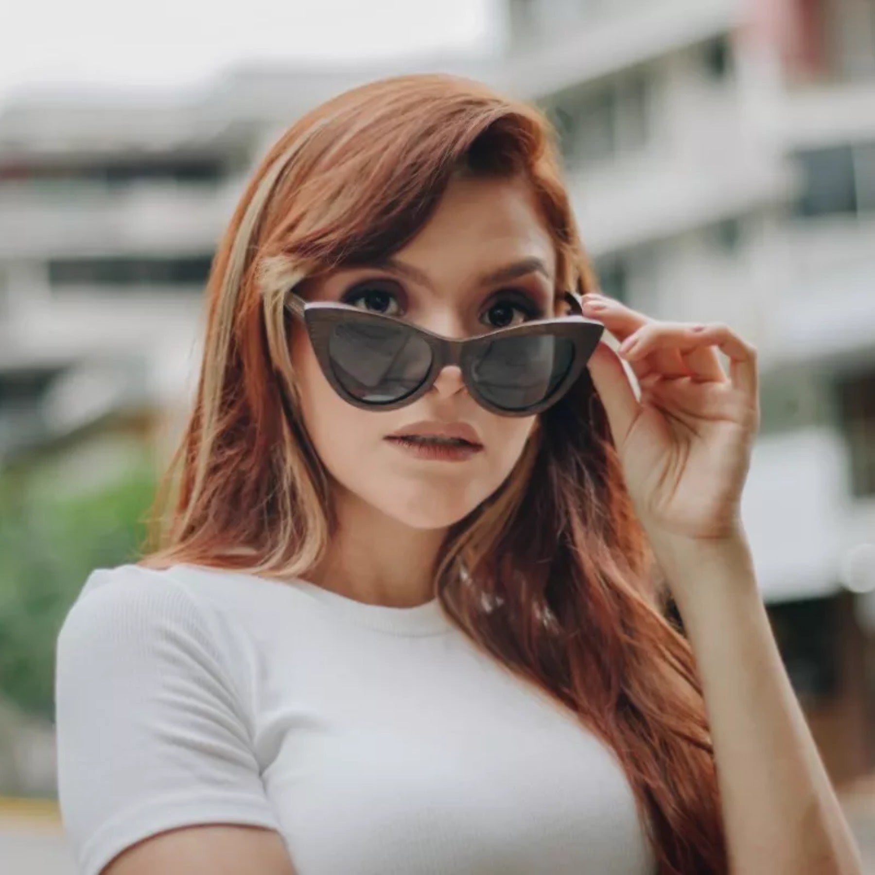 Lentes de madera de bambú